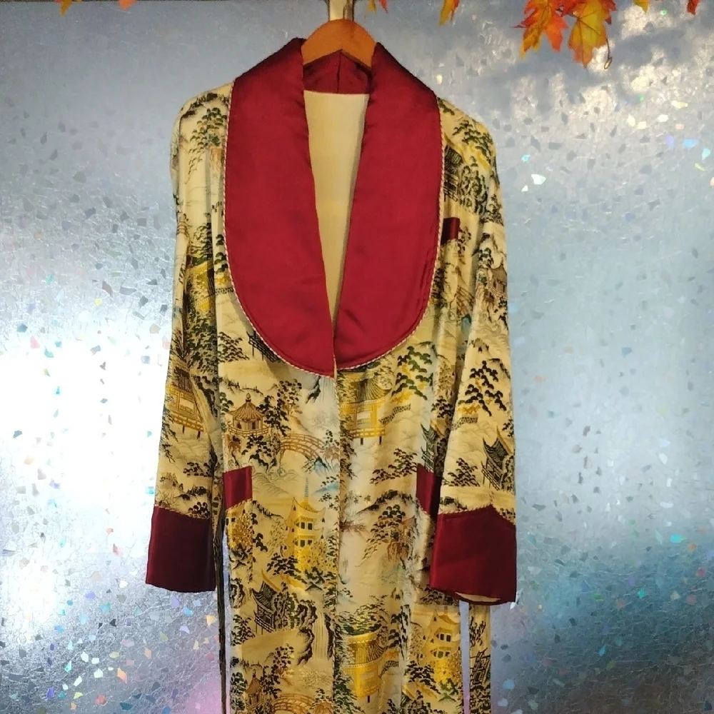 Vintage Japanese Smoking Jacket - Picture 1 of 17
